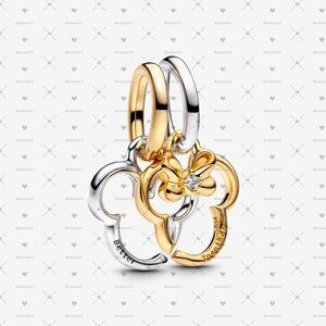Pandora Disney Mickey Mouse & Minnie Mouse Splittable Dangle Charm